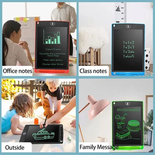 8.5 Inch π Lcd Writing Tablet | E-writing Tablet For Kids β Digital Drawing Pad β Erasable Writing Board β Writing Pad (random Color)
