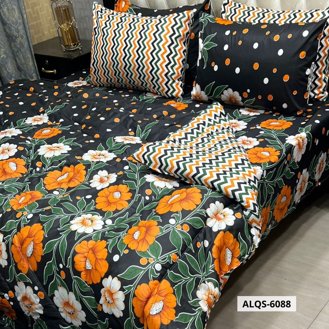 6 Pcs Mix Cotton Vicky Razai Set | Double Bed | ALQS-6088