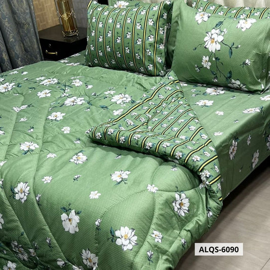 6 Pcs Mix Cotton Vicky Razai Set | Double Bed | ALQS-6090