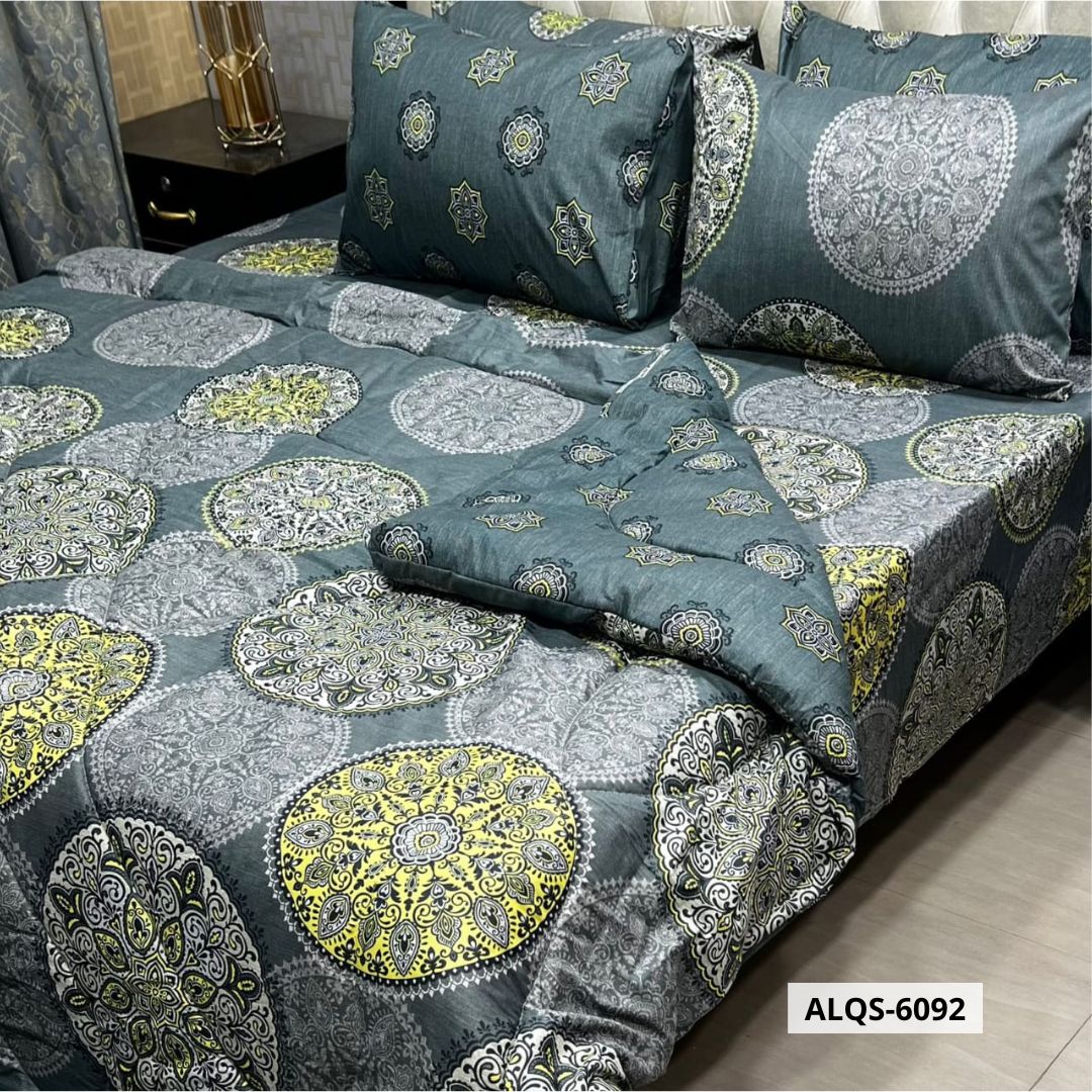 6 Pcs Mix Cotton Vicky Razai Set | Double Bed | ALQS-6092