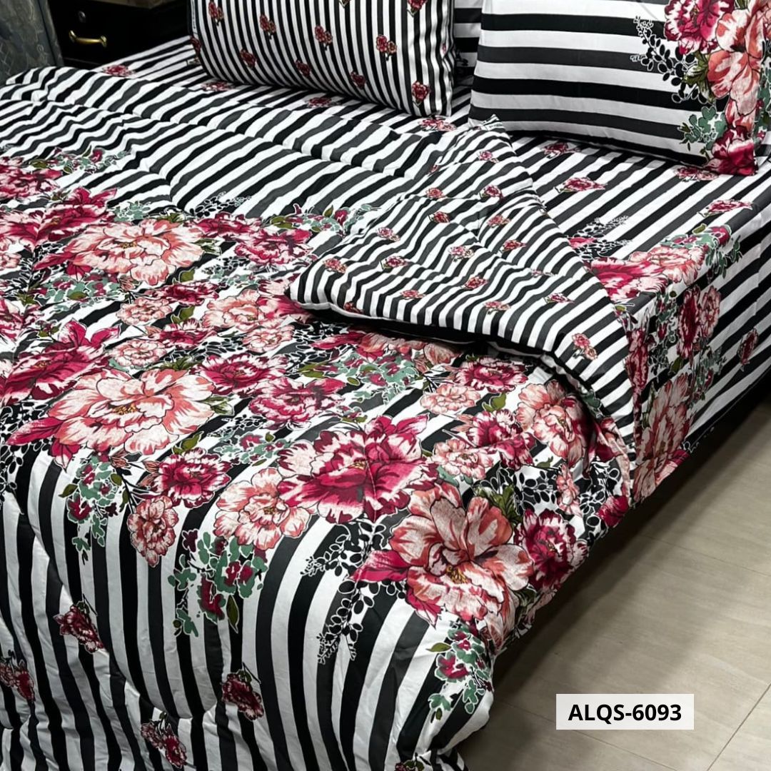 6 Pcs Mix Cotton Vicky Razai Set | Double Bed | ALQS-6093