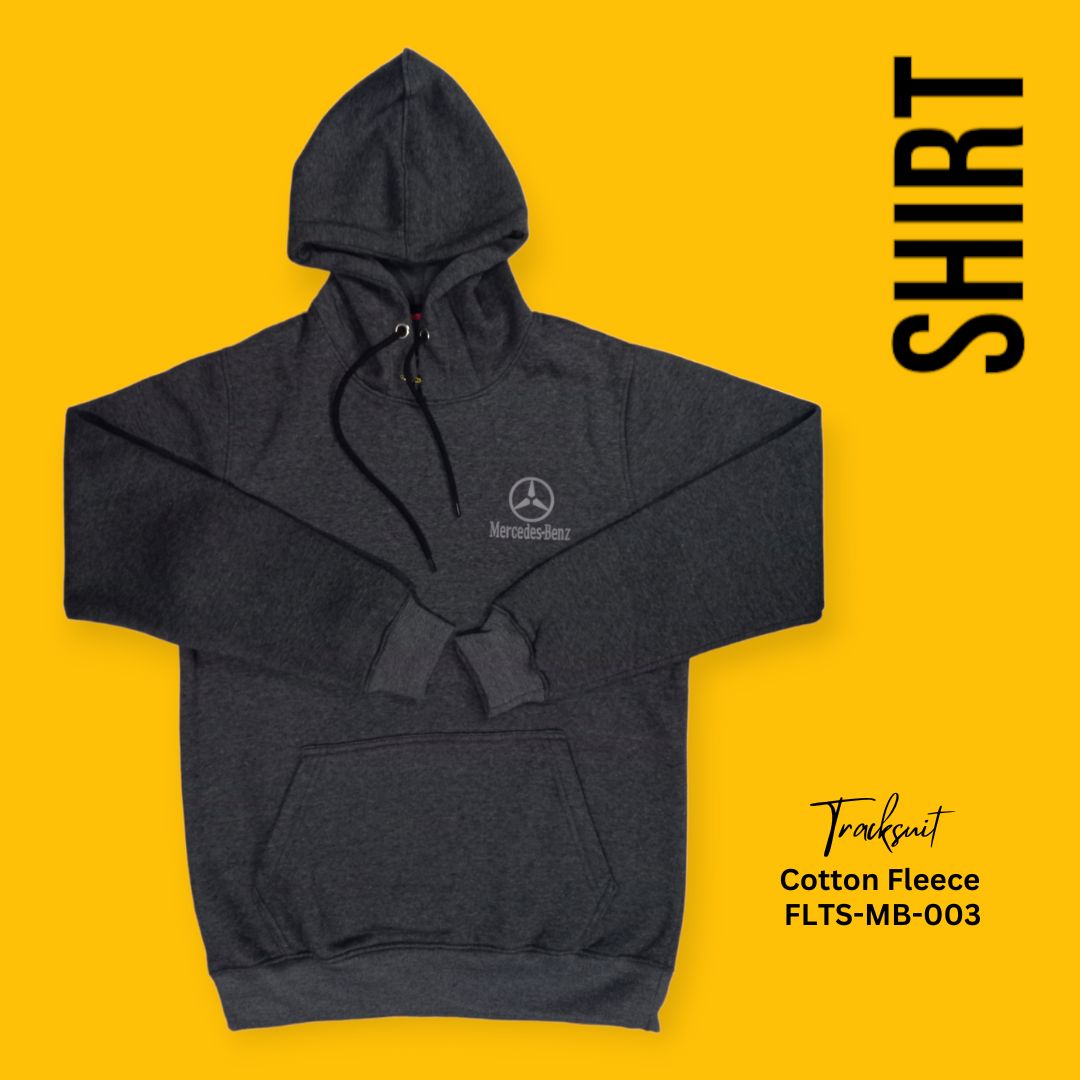 Men's Premium Quality Cotton Fleece Tracksuit for Winter in Pakistan, This men's premium quality cotton fleece tracksuit is perfect for staying warm and comfortable all winter long. It's made from soft and cozy cotton fleece that's 320-325 GSM thick, making it perfect for even the coldest days. The tracksuit features a hoodie with full sleeves and kangaroo pockets, as well as loose-fitting trousers with zippered pockets and a tape to fasten at the waist.