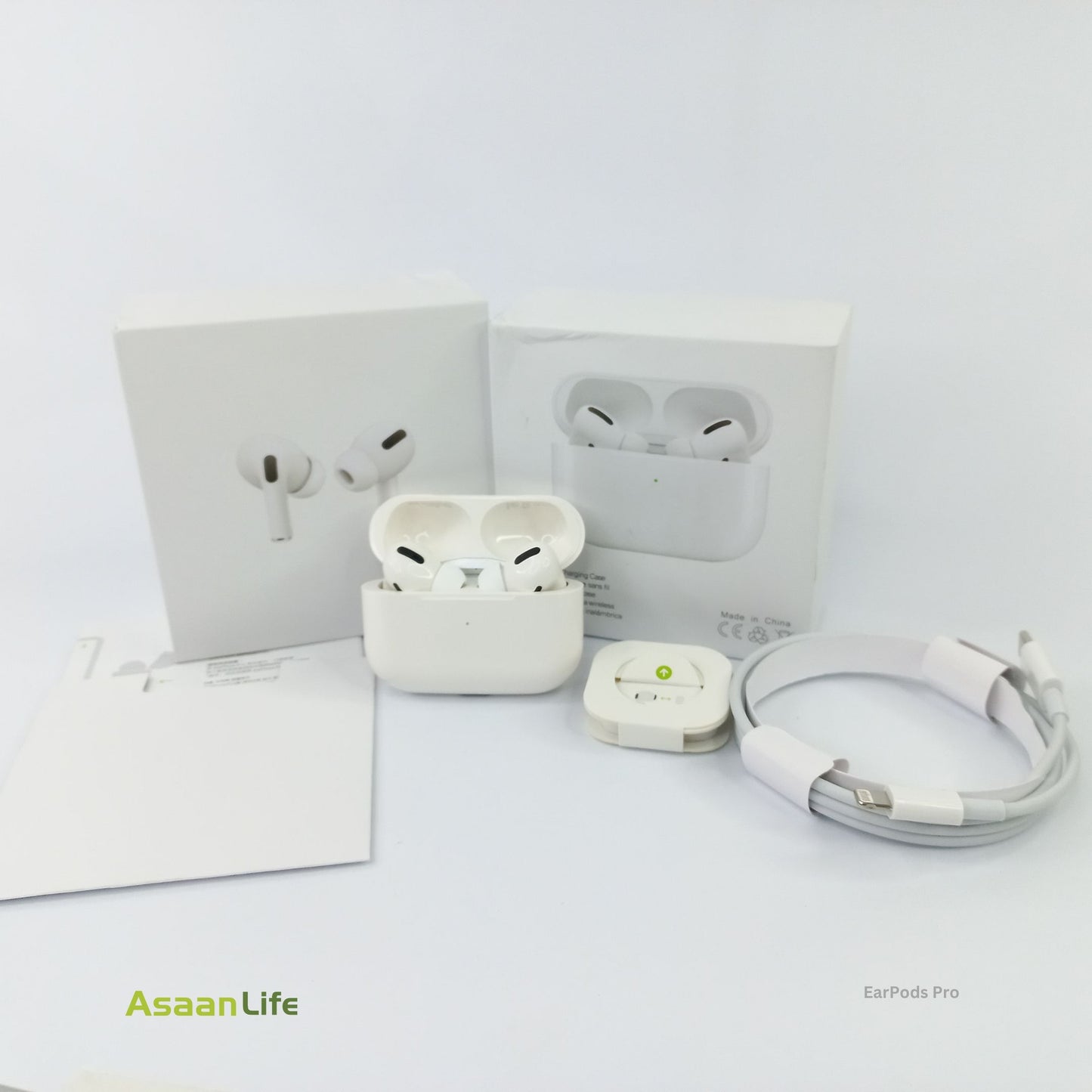 Premium EarPods Pro Bluetooth with Charging Case | White | Free Home Delivery | Spatial Audio | Bass Immersive Sound | Customizable Fit | Adaptive EQ