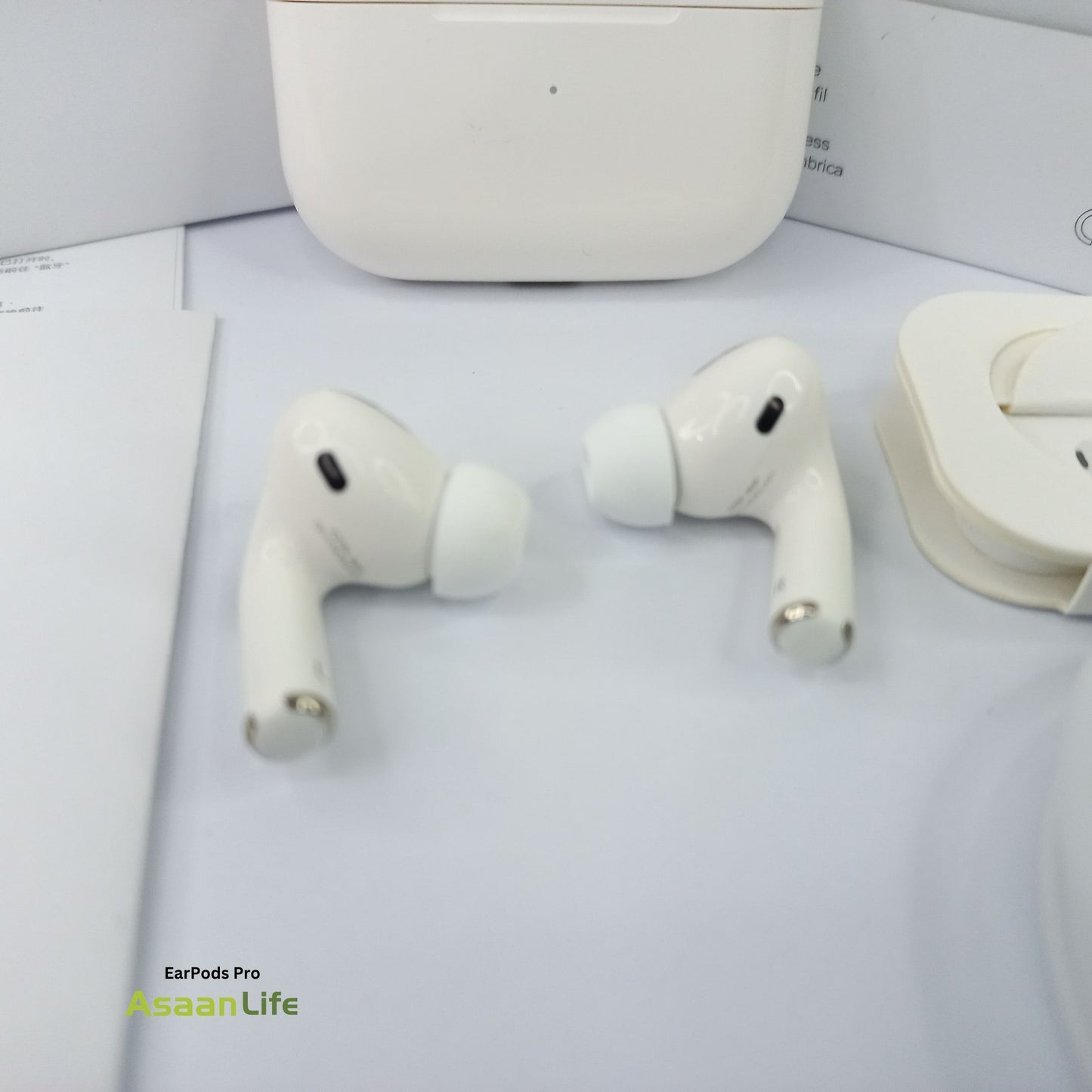 Premium EarPods Pro Bluetooth with Charging Case | White | Free Home Delivery | Spatial Audio | Bass Immersive Sound | Customizable Fit | Adaptive EQ