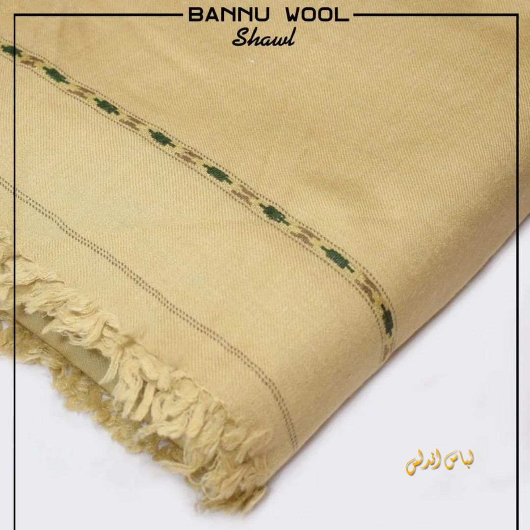Libas-e-Andalus Original Wool Men's Shawl | Skin | LAWS-01