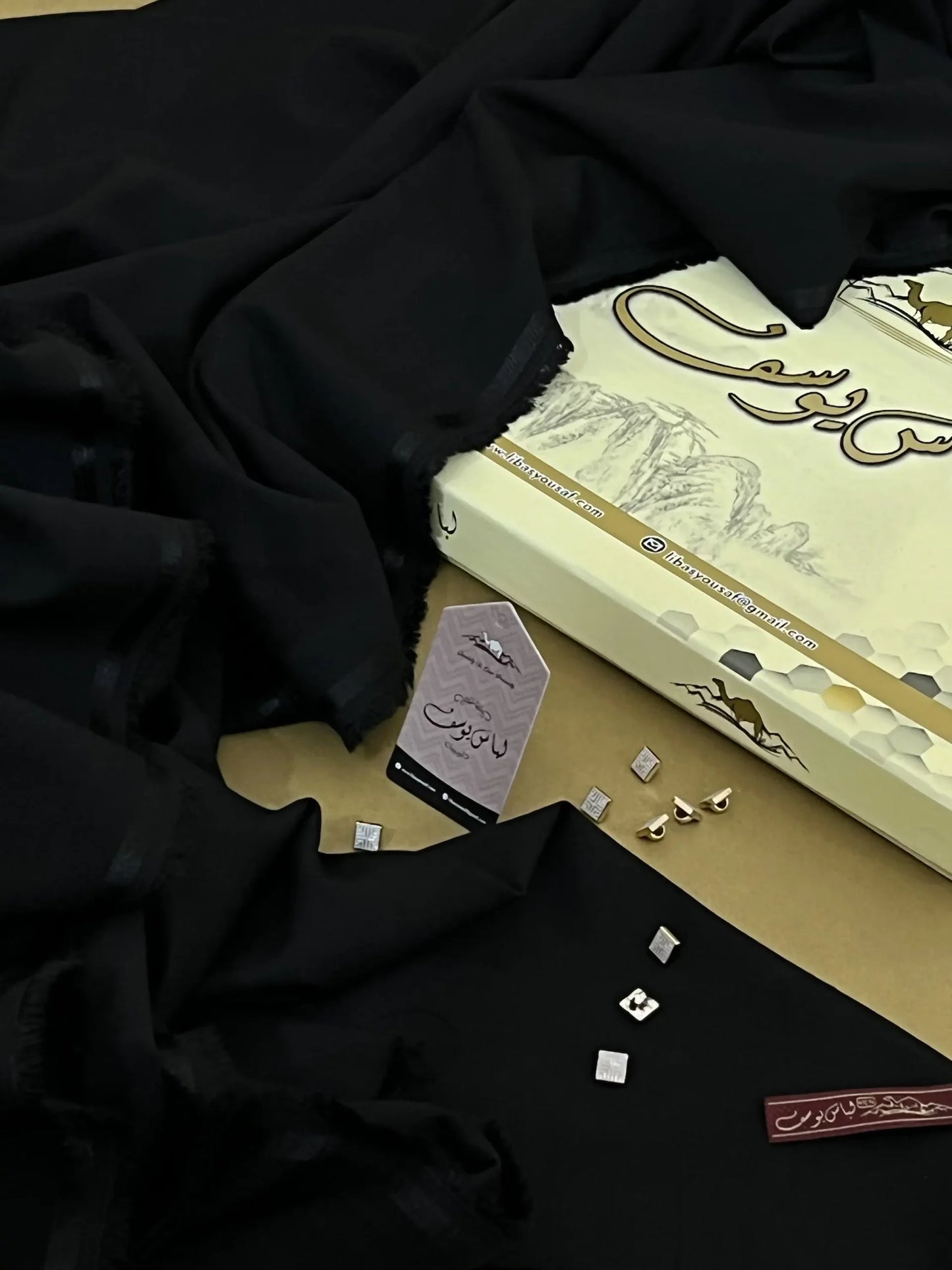 Libas-e-Yousaf Black Diamond Wash and Wear Unstitched Suit for Men for all seasons, online at best price in Pakistan.