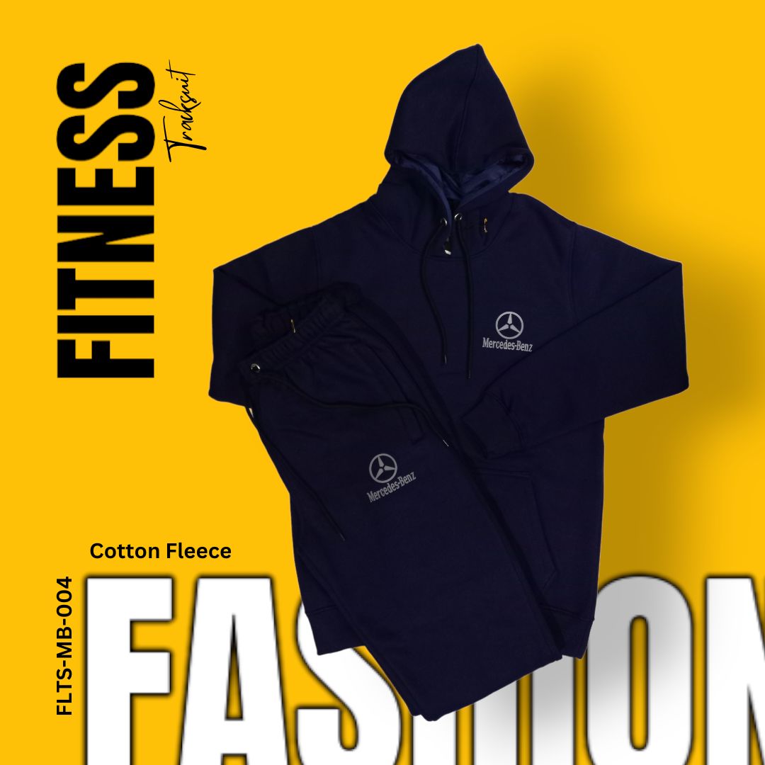 Men's Premium Quality Cotton Fleece Tracksuit for Winter in Pakistan, This men's premium quality cotton fleece tracksuit is perfect for staying warm and comfortable all winter long. It's made from soft and cozy cotton fleece that's 320-325 GSM thick, making it perfect for even the coldest days. The tracksuit features a hoodie with full sleeves and kangaroo pockets, as well as loose-fitting trousers with zippered pockets and a tape to fasten at the waist.