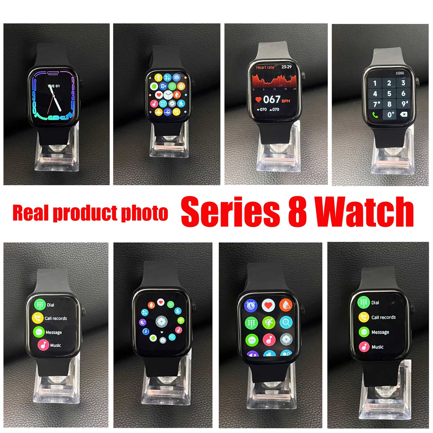 S8 Pro Max Smart Watch Bluetooth Call Game Sport Fitness Tracker Monitor Wristwatch Premium Men Women SmartWatch for iOS Android