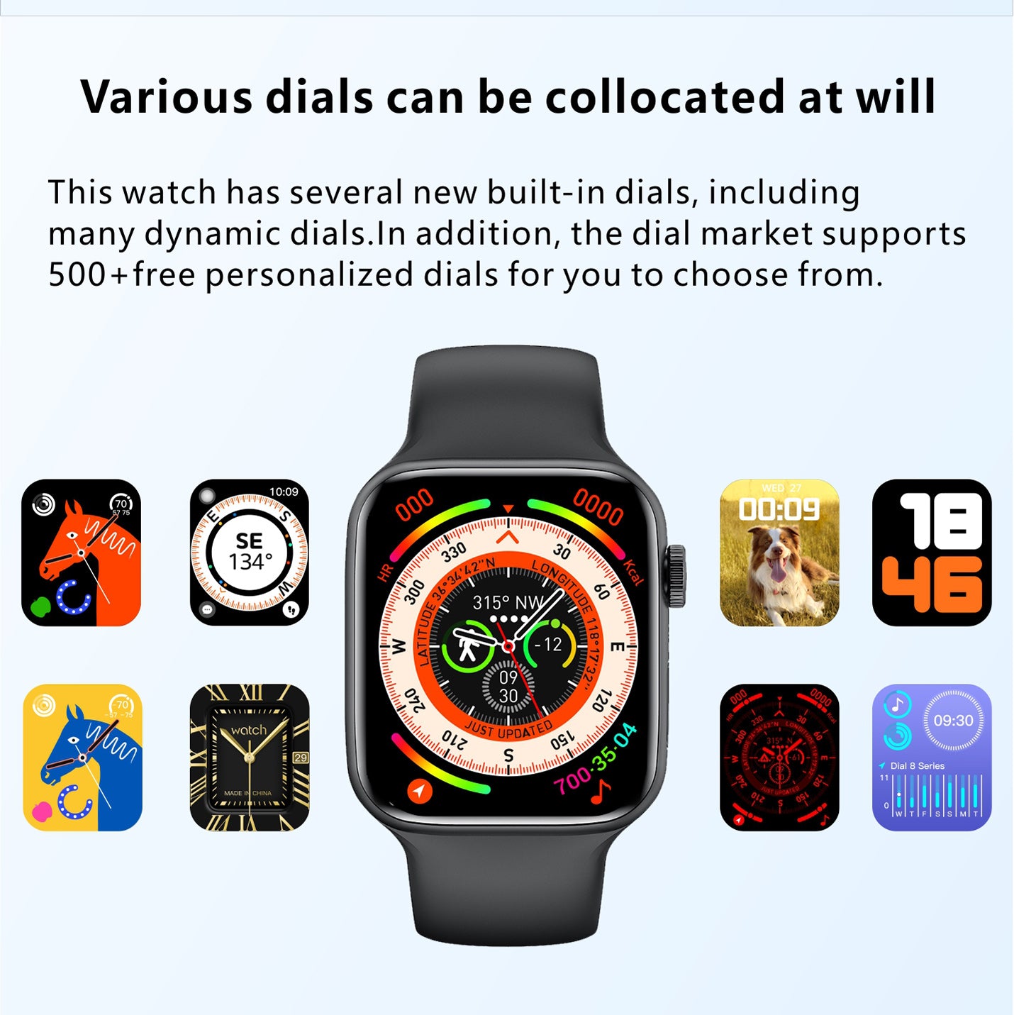S8 Pro Max Smart Watch Bluetooth Call Game Sport Fitness Tracker Monitor Wristwatch Premium Men Women SmartWatch for iOS Android