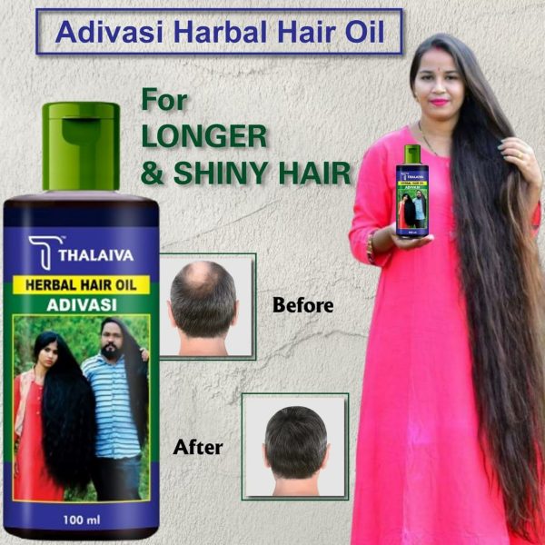 Adivasi Hair Oil and Shampoo Combo: Herbal Hair Growth & Care