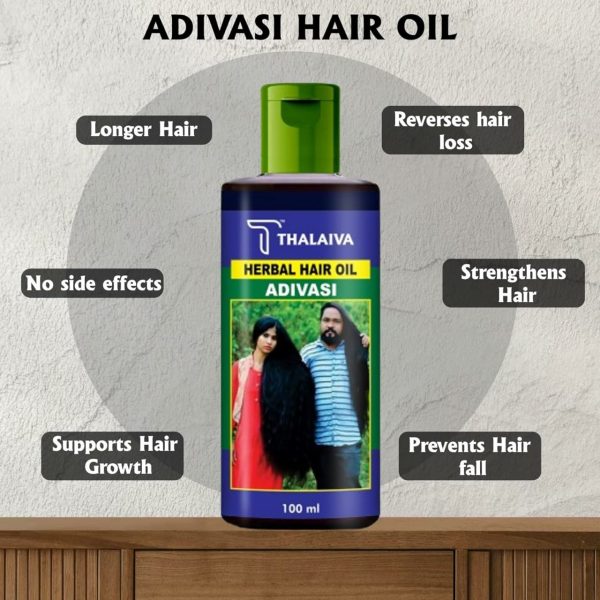 Adivasi Hair Oil and Shampoo Combo: Herbal Hair Growth & Care