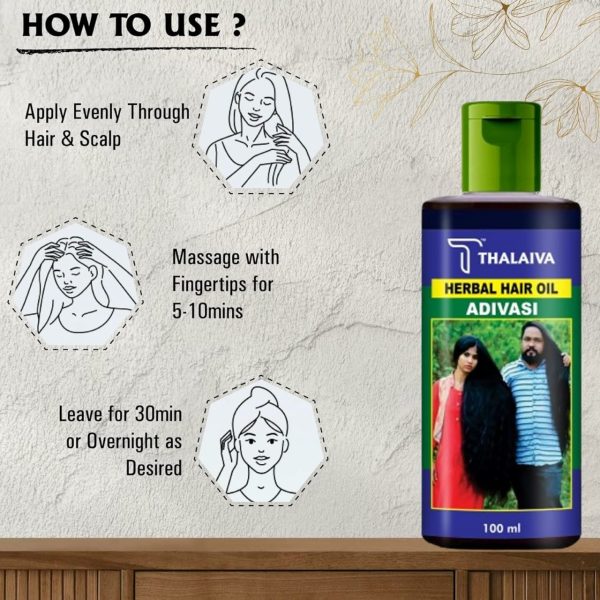 Adivasi Hair Oil and Shampoo Combo: Herbal Hair Growth & Care