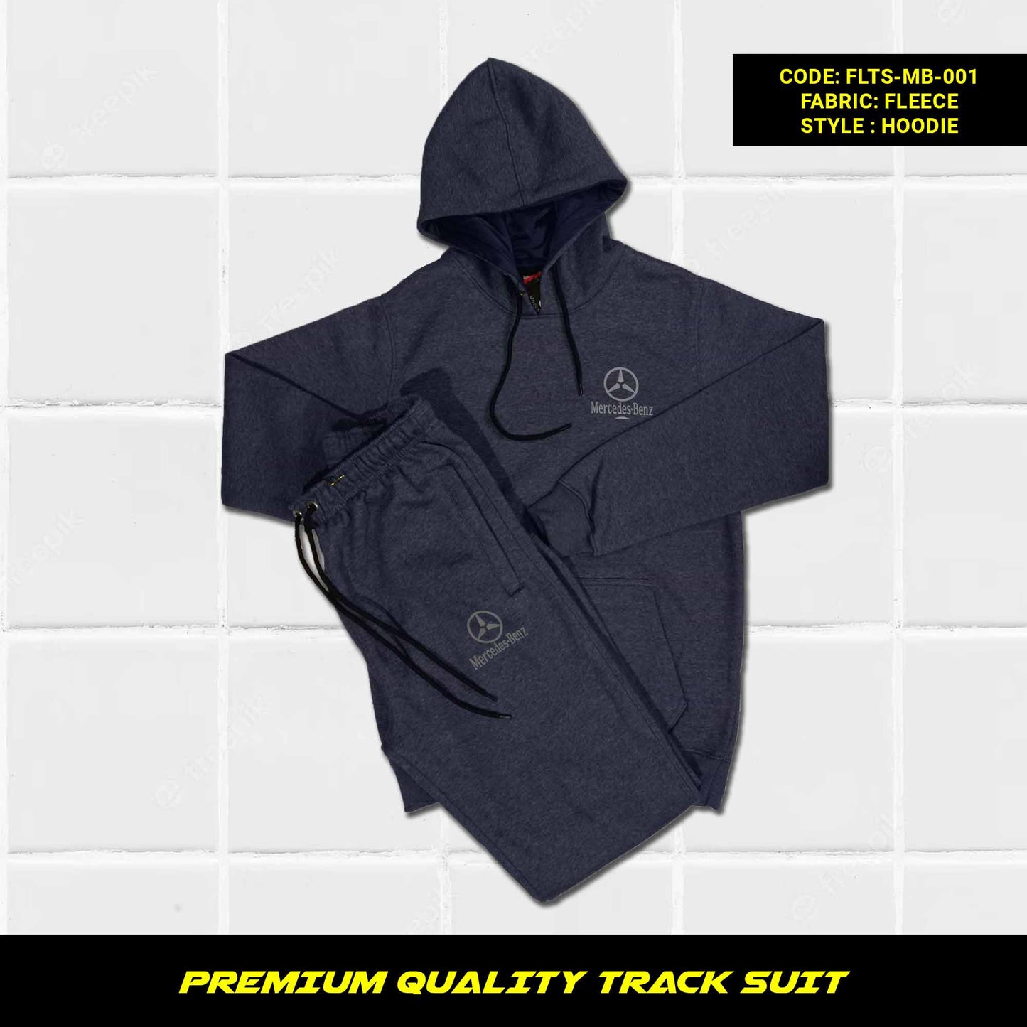 Men's Premium Quality Cotton Fleece Tracksuit for Winter in Pakistan, This men's premium quality cotton fleece tracksuit is perfect for staying warm and comfortable all winter long. It's made from soft and cozy cotton fleece that's 320-325 GSM thick, making it perfect for even the coldest days. The tracksuit features a hoodie with full sleeves and kangaroo pockets, as well as loose-fitting trousers with zippered pockets and a tape to fasten at the waist.