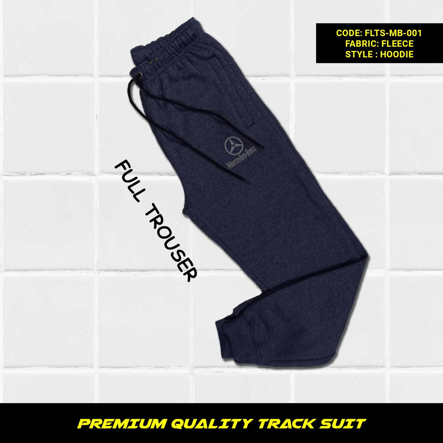 Men's Premium Quality Cotton Fleece Tracksuit for Winter in Pakistan, This men's premium quality cotton fleece tracksuit is perfect for staying warm and comfortable all winter long. It's made from soft and cozy cotton fleece that's 320-325 GSM thick, making it perfect for even the coldest days. The tracksuit features a hoodie with full sleeves and kangaroo pockets, as well as loose-fitting trousers with zippered pockets and a tape to fasten at the waist.