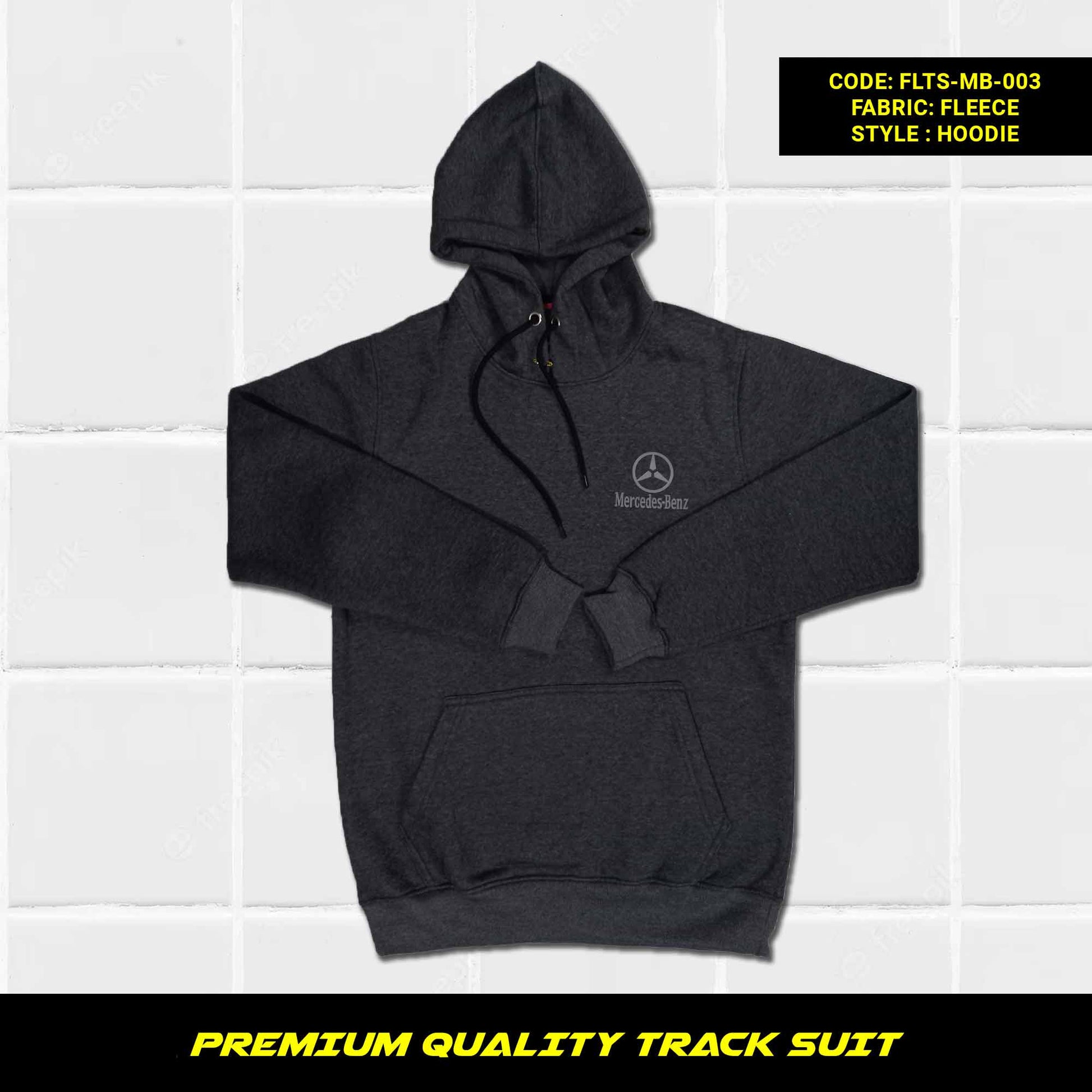 Men's Premium Quality Cotton Fleece Tracksuit for Winter in Pakistan, This men's premium quality cotton fleece tracksuit is perfect for staying warm and comfortable all winter long. It's made from soft and cozy cotton fleece that's 320-325 GSM thick, making it perfect for even the coldest days. The tracksuit features a hoodie with full sleeves and kangaroo pockets, as well as loose-fitting trousers with zippered pockets and a tape to fasten at the waist.