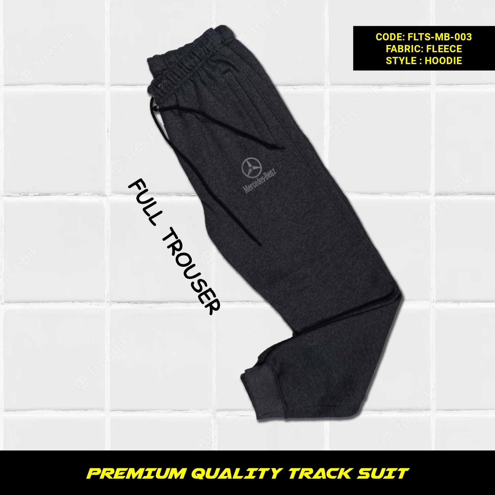 Men's Premium Quality Cotton Fleece Tracksuit for Winter in Pakistan, This men's premium quality cotton fleece tracksuit is perfect for staying warm and comfortable all winter long. It's made from soft and cozy cotton fleece that's 320-325 GSM thick, making it perfect for even the coldest days. The tracksuit features a hoodie with full sleeves and kangaroo pockets, as well as loose-fitting trousers with zippered pockets and a tape to fasten at the waist.