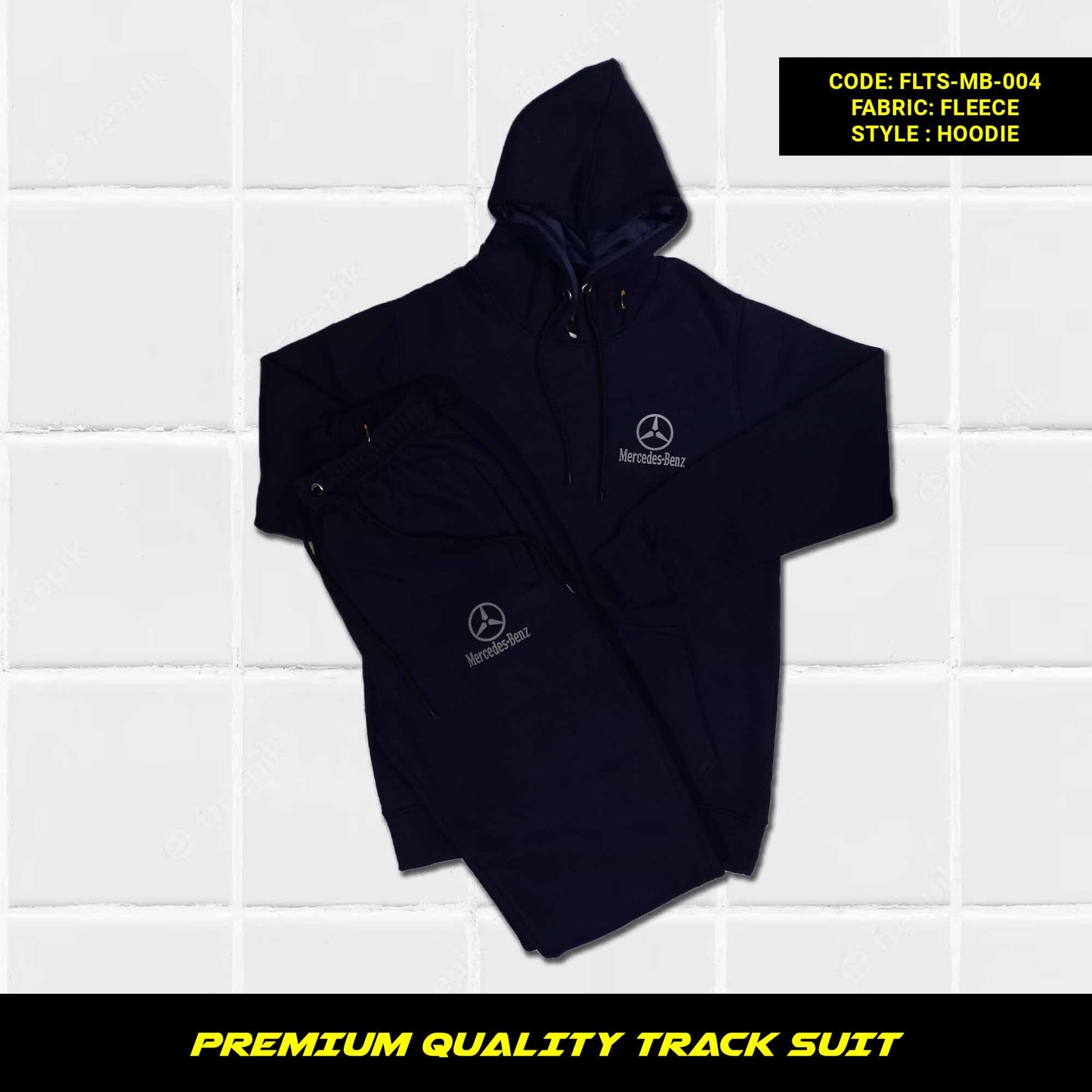 Men's Premium Quality Cotton Fleece Tracksuit for Winter in Pakistan, This men's premium quality cotton fleece tracksuit is perfect for staying warm and comfortable all winter long. It's made from soft and cozy cotton fleece that's 320-325 GSM thick, making it perfect for even the coldest days. The tracksuit features a hoodie with full sleeves and kangaroo pockets, as well as loose-fitting trousers with zippered pockets and a tape to fasten at the waist.