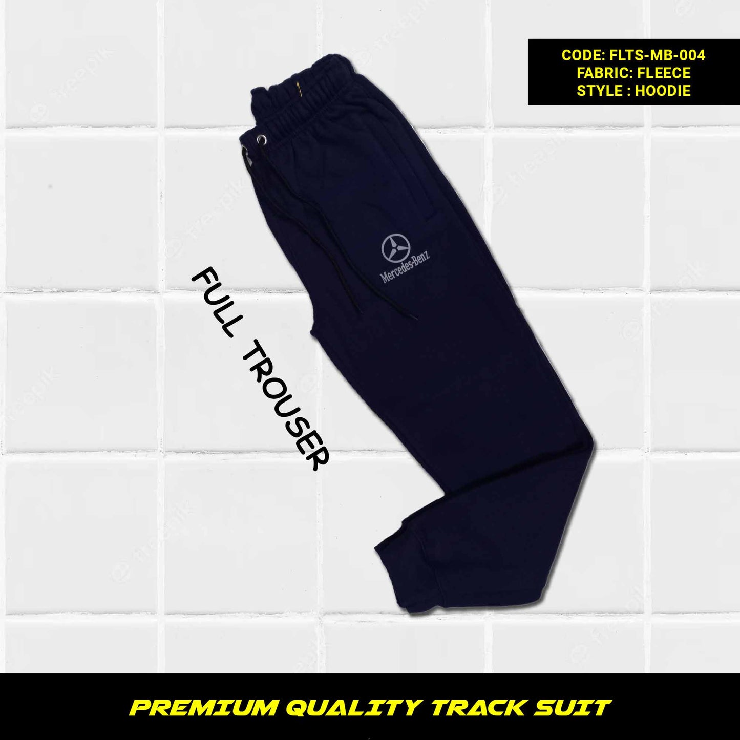 Men's Premium Quality Cotton Fleece Tracksuit for Winter in Pakistan, This men's premium quality cotton fleece tracksuit is perfect for staying warm and comfortable all winter long. It's made from soft and cozy cotton fleece that's 320-325 GSM thick, making it perfect for even the coldest days. The tracksuit features a hoodie with full sleeves and kangaroo pockets, as well as loose-fitting trousers with zippered pockets and a tape to fasten at the waist.