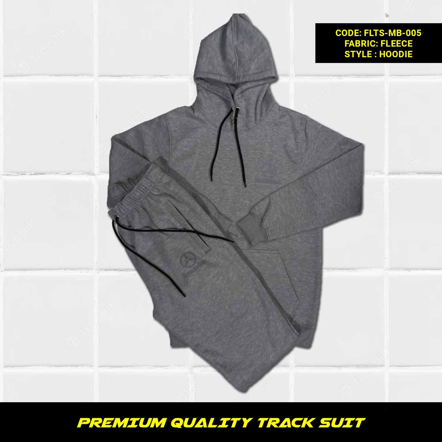 Men's Premium Quality Cotton Fleece Tracksuit for Winter in Pakistan, This men's premium quality cotton fleece tracksuit is perfect for staying warm and comfortable all winter long. It's made from soft and cozy cotton fleece that's 320-325 GSM thick, making it perfect for even the coldest days. The tracksuit features a hoodie with full sleeves and kangaroo pockets, as well as loose-fitting trousers with zippered pockets and a tape to fasten at the waist.