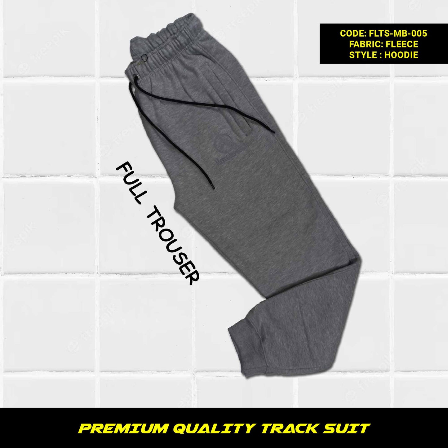 Men's Premium Quality Cotton Fleece Tracksuit for Winter in Pakistan, This men's premium quality cotton fleece tracksuit is perfect for staying warm and comfortable all winter long. It's made from soft and cozy cotton fleece that's 320-325 GSM thick, making it perfect for even the coldest days. The tracksuit features a hoodie with full sleeves and kangaroo pockets, as well as loose-fitting trousers with zippered pockets and a tape to fasten at the waist.