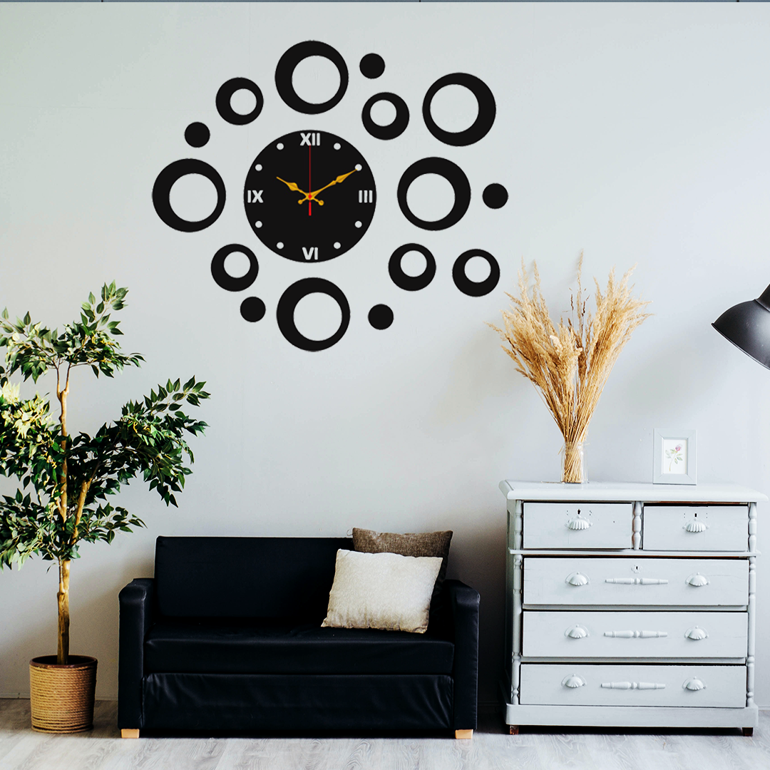 Asaan Life | Bubbles Around | DIY | 3D Wooden Wall Clock