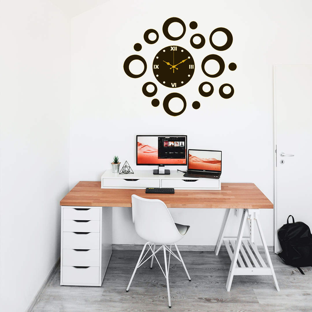 Asaan Life | Bubbles Around | DIY | 3D Wooden Wall Clock