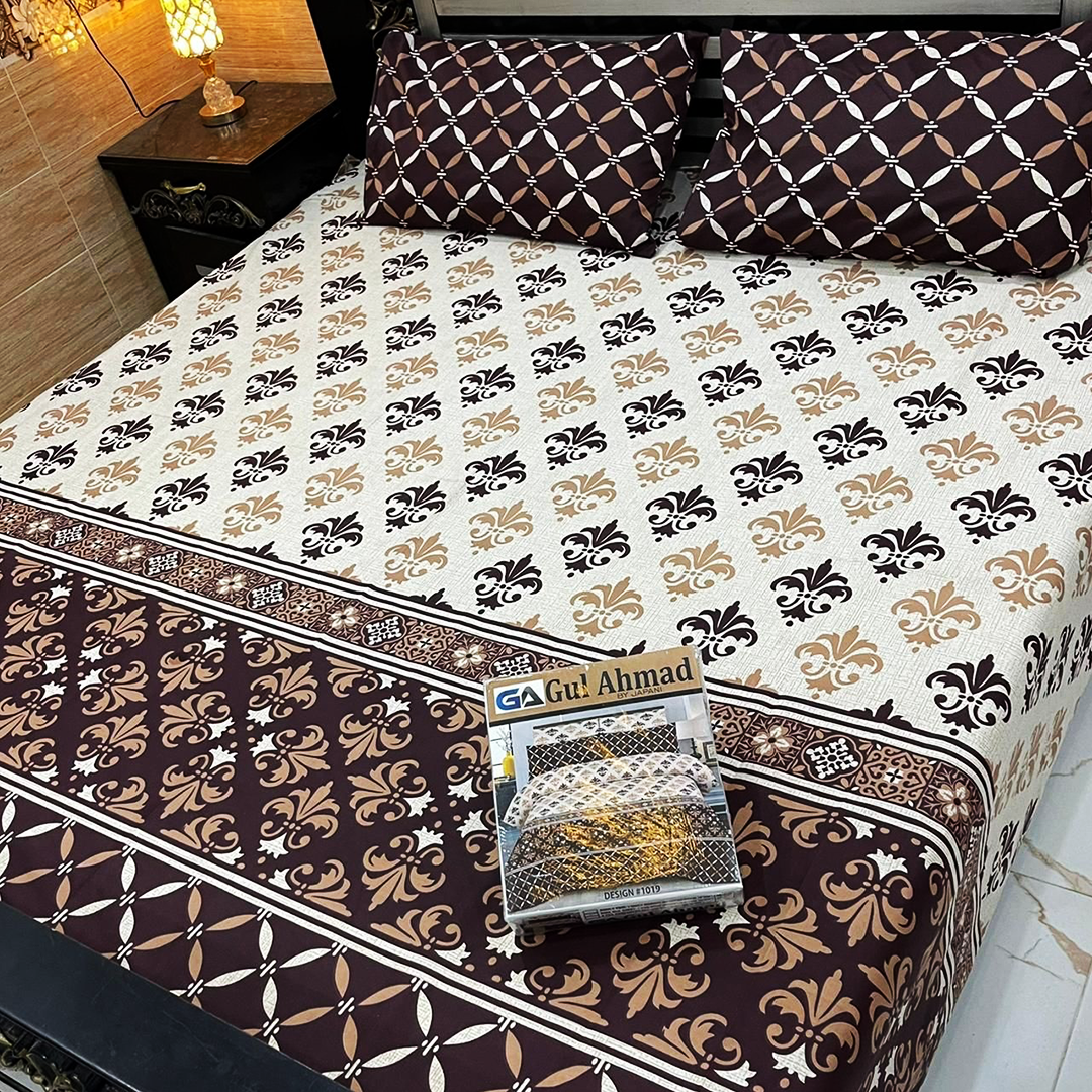 Asaan Life | Cotton Salonica Bed Sheet | Double Bed | King Size