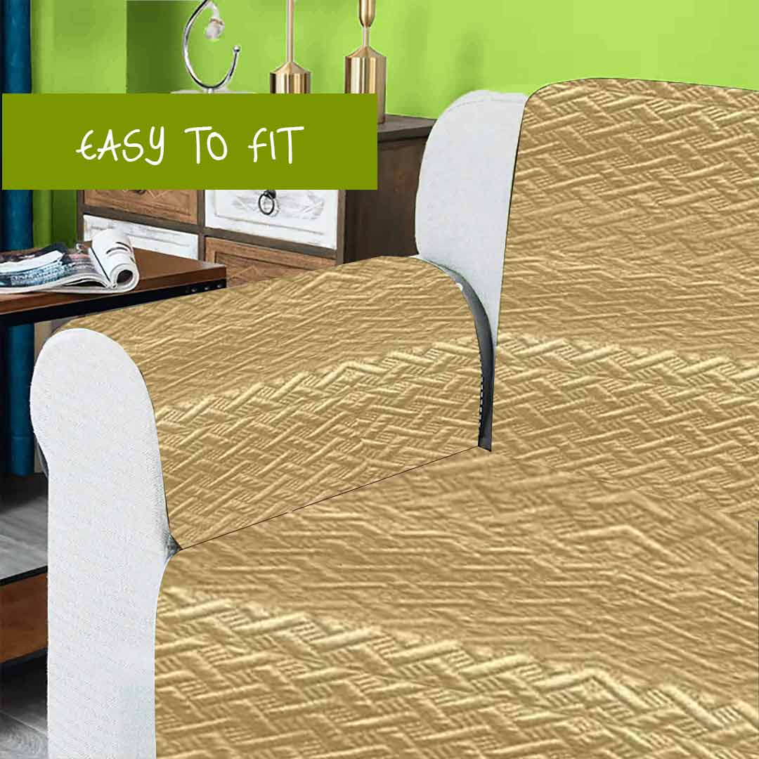 AsaanLife | Sofa Coat | Runner | Couch Cover | Beige