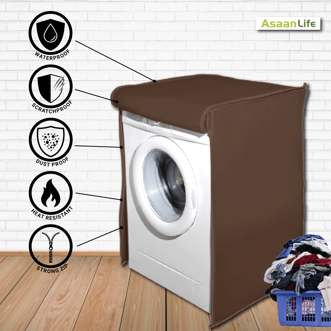 AsaanLife | Front Load Washing Machine Cover | Protector | Single Tub | Waterproof