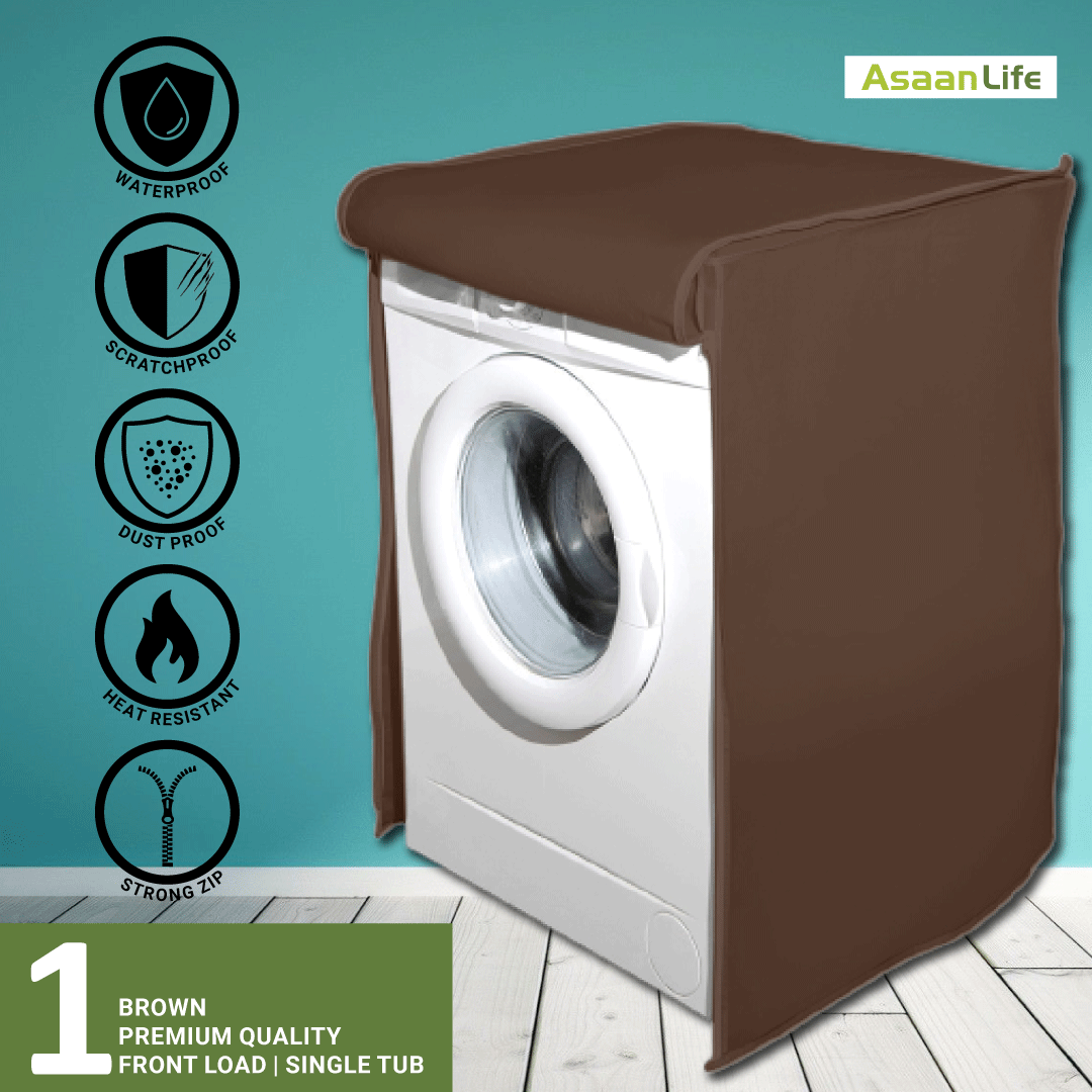 AsaanLife | Front Load Washing Machine Cover | Protector | Single Tub | Waterproof