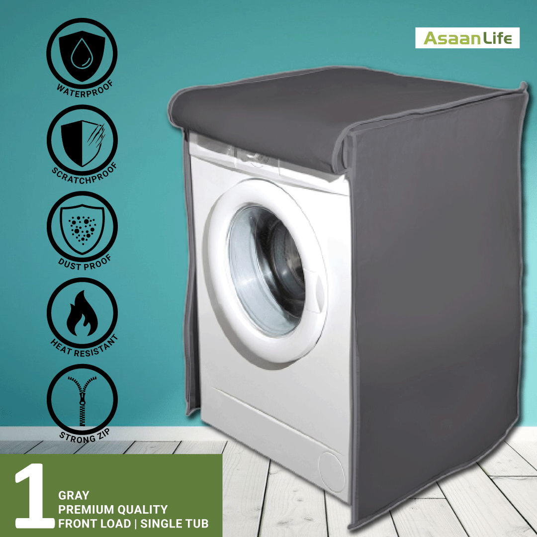 AsaanLife | Front Load Washing Machine Cover | Protector | Single Tub | Waterproof