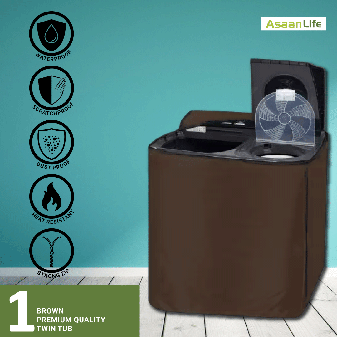 AsaanLife | Front Load Washing Machine Cover | Protector | Single Tub | Waterproof