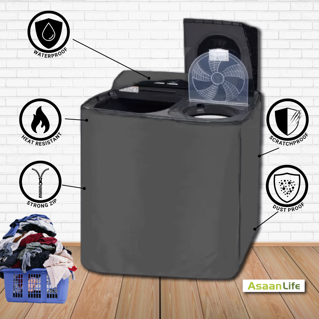 AsaanLife | Front Load Washing Machine Cover | Protector | Single Tub | Waterproof