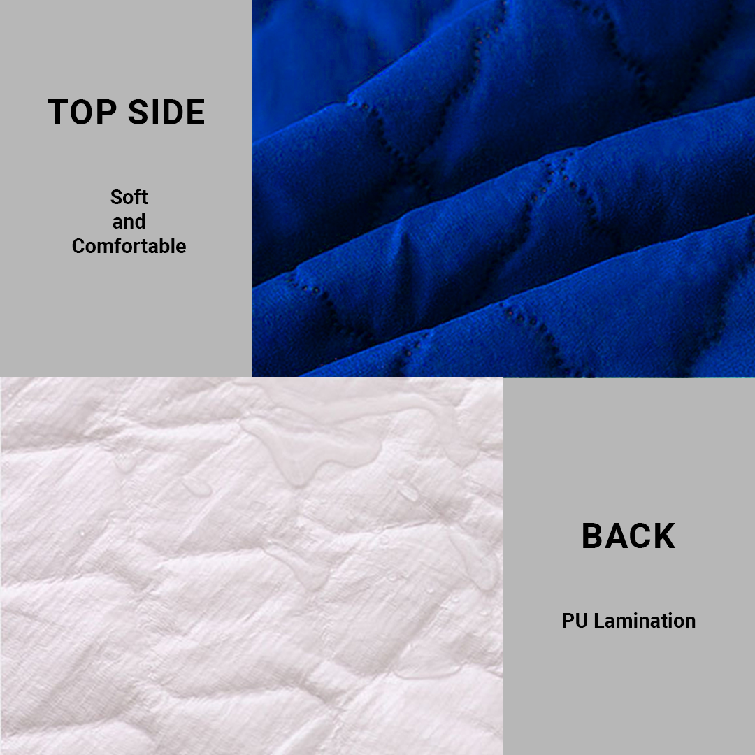 Asaan Life | Quilted Waterproof Mattress Cover | Protector | Double Bed | King Size