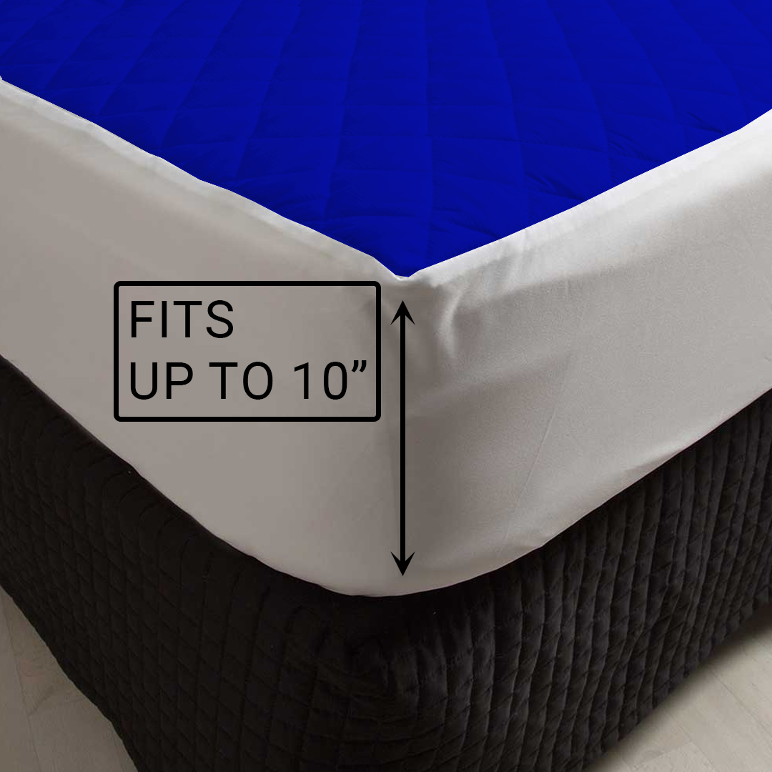 Asaan Life | Quilted Waterproof Mattress Cover | Protector | Double Bed | King Size