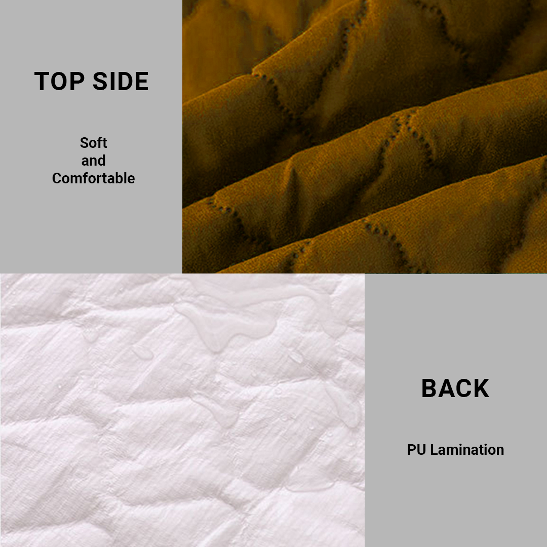 Asaan Life | Quilted Waterproof Mattress Cover | Protector | Double Bed | King Size