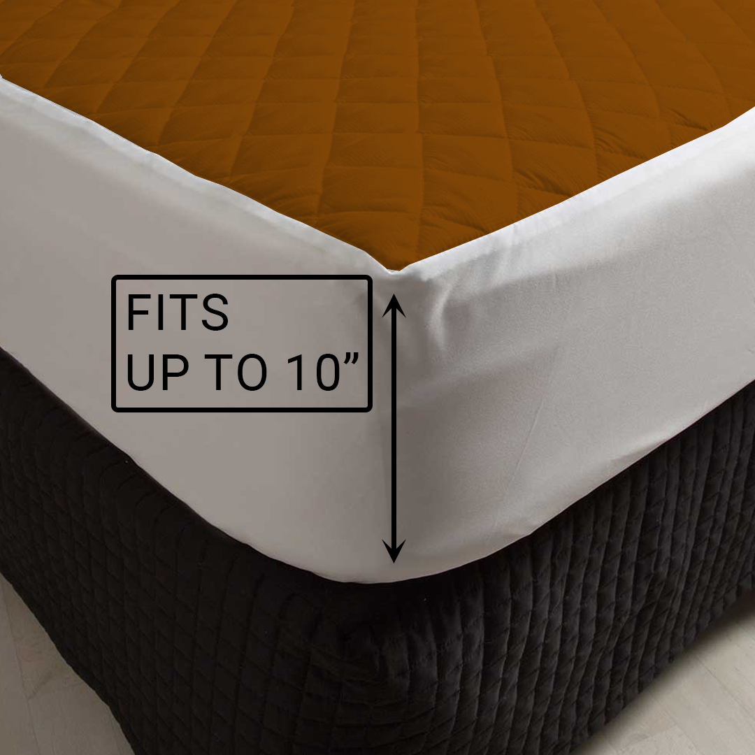 Asaan Life | Quilted Waterproof Mattress Cover | Protector | Double Bed | King Size