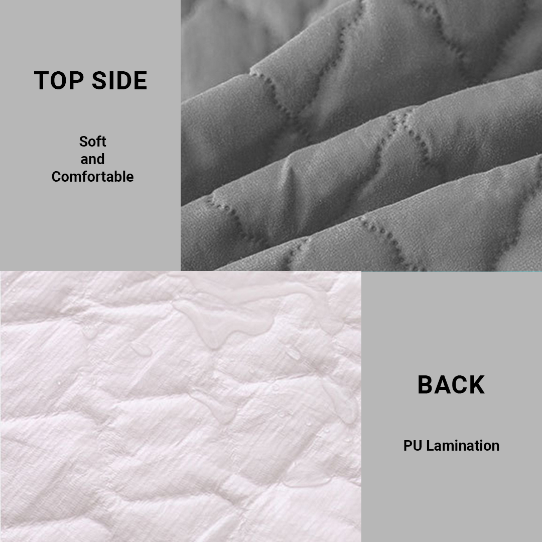 Asaan Life | Quilted Waterproof Mattress Cover | Protector | Double Bed | King Size