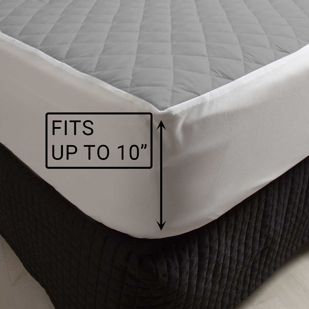Asaan Life | Quilted Waterproof Mattress Cover | Protector | Double Bed | King Size
