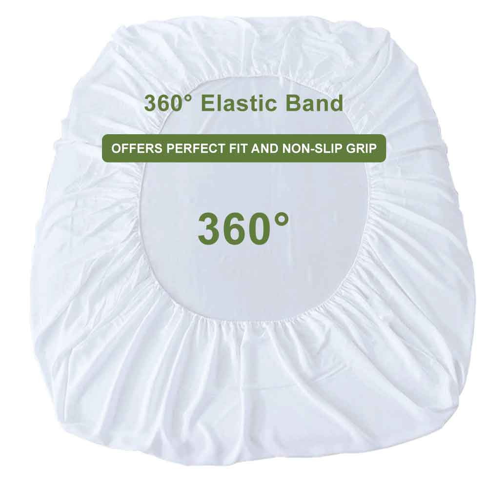 Waterproof Mattress Cover | Protector | White | Double Bed | King Size