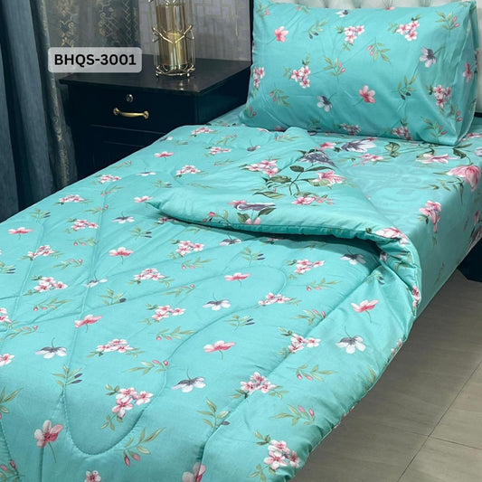 Asaanlife 3 Pcs Mix Cotton Vicky Razai Set | Single Bed | Charpai | BHQS-3001