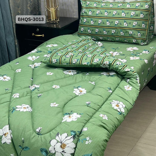 Asaanlife 3 Pcs Mix Cotton Vicky Razai Set | Single Bed | Charpai | BHQS-3013