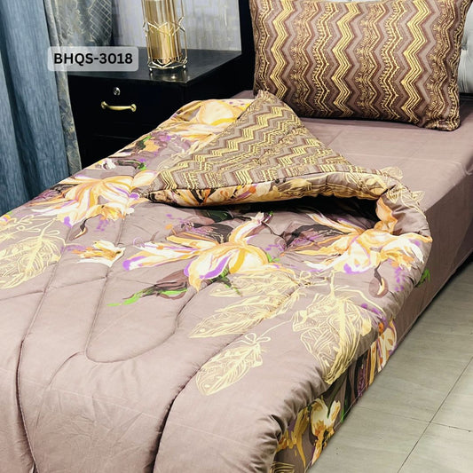 Asaanlife 3 Pcs Mix Cotton Vicky Razai Set | Single Bed | Charpai | BHQS-3018