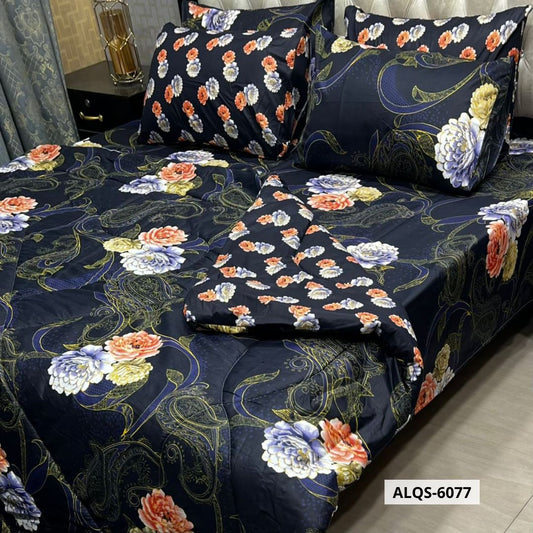 6 Pcs Mix Cotton Vicky Razai Set | Double Bed | ALQS-6077