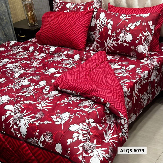 6 Pcs Mix Cotton Vicky Razai Set | Double Bed | ALQS-6079