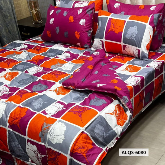 6 Pcs Mix Cotton Vicky Razai Set | Double Bed | ALQS-6080