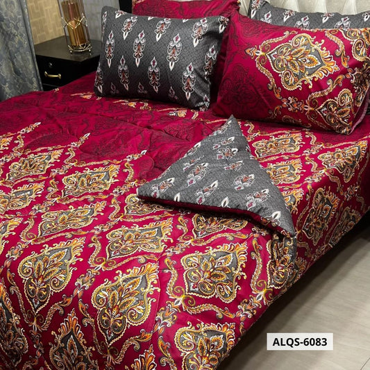 6 Pcs Mix Cotton Vicky Razai Set | Double Bed | ALQS-6083