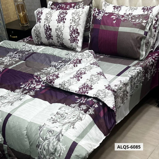 6 Pcs Mix Cotton Vicky Razai Set | Double Bed | ALQS-6085