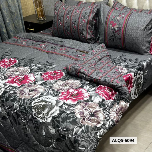 6 Pcs Mix Cotton Vicky Razai Set | Double Bed | ALQS-6094