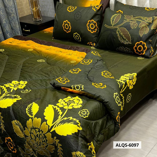 6 Pcs Mix Cotton Vicky Razai Set | Double Bed | ALQS-6097